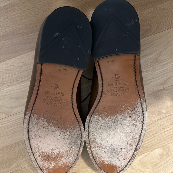 Allen Edmonds Delray Classic Brown Leather Men's Shoes - Picture 6 of 11